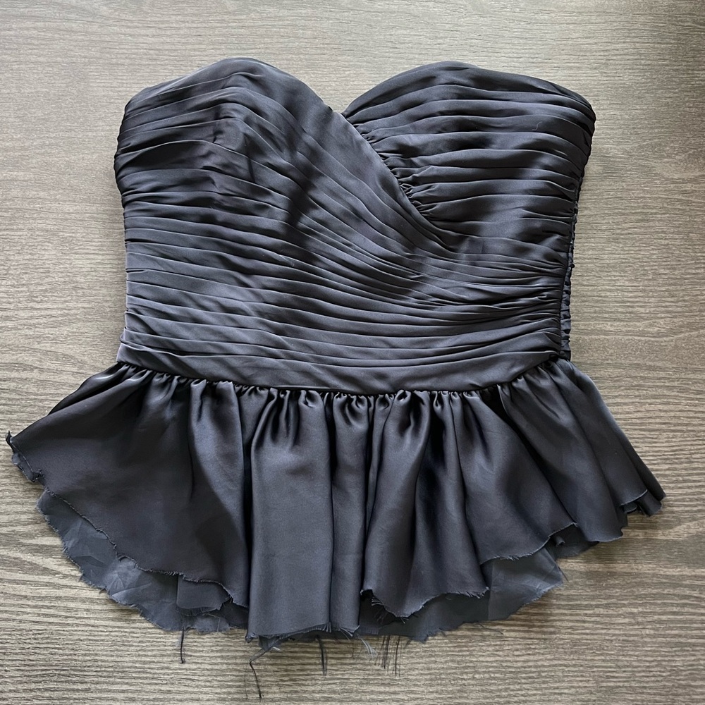Monique Lhuillier Dark Navy Sleeveless Top - Size 4